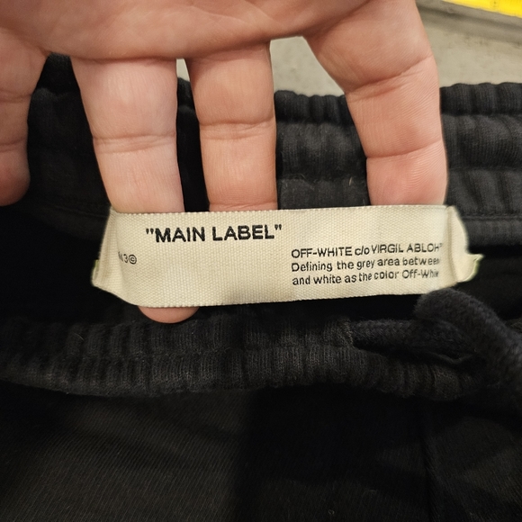 Off-WhiteMen's Arachno Arrow Graphic Sweat Shorts Dz XS - Picture 10 of 16